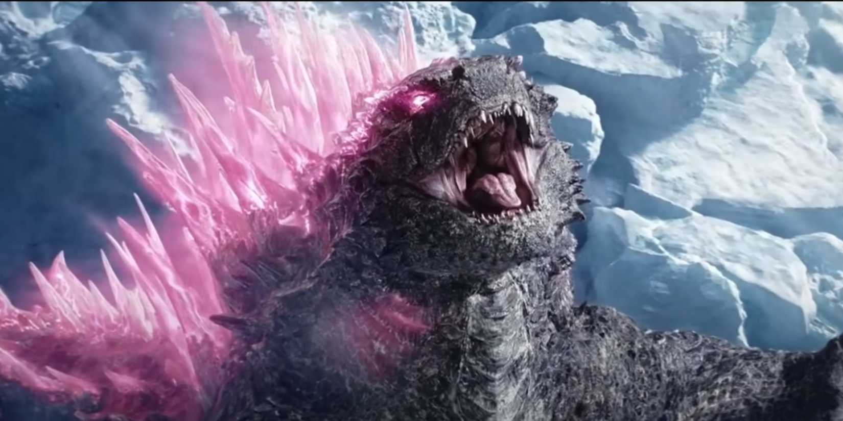 Evolved Godzilla emerges from his transformative slumber after defeating Tiamat in Godzilla x Kong The New Empire