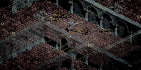 Exploring a dungeon in Diablo