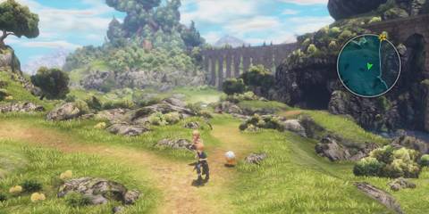 Exploring the world map in World Of Final Fantasy