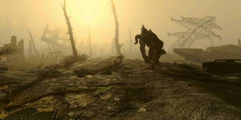 Fallout 4 deathclaw in wasteland