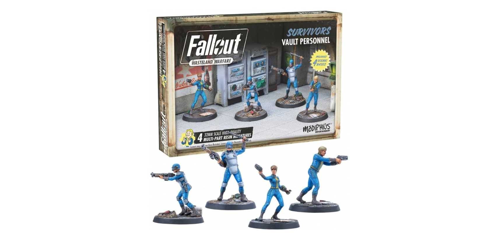 Fallout: Wasteland Warfare Vault Personnel Box and Figurines