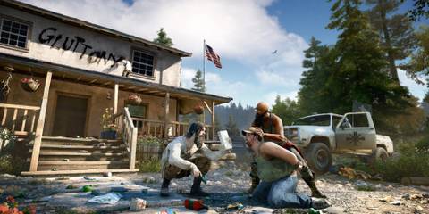far cry 5 characters outside house