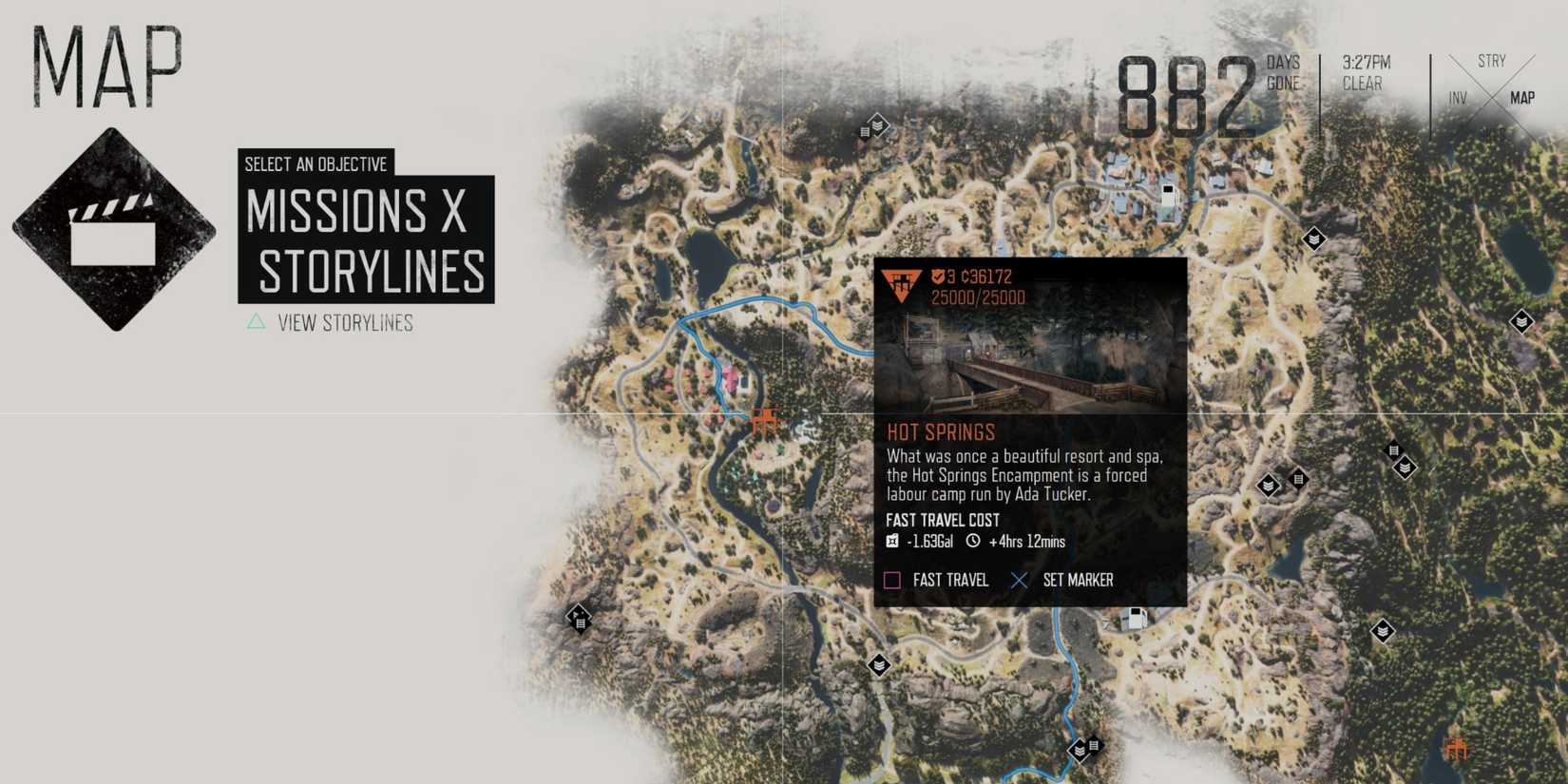 fast travel locations days gone