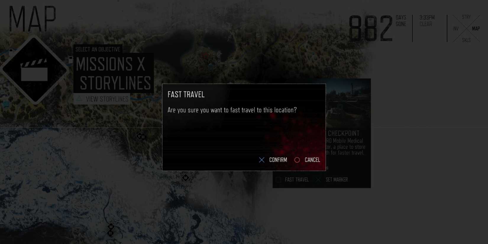 fast travel text days gone remastered
