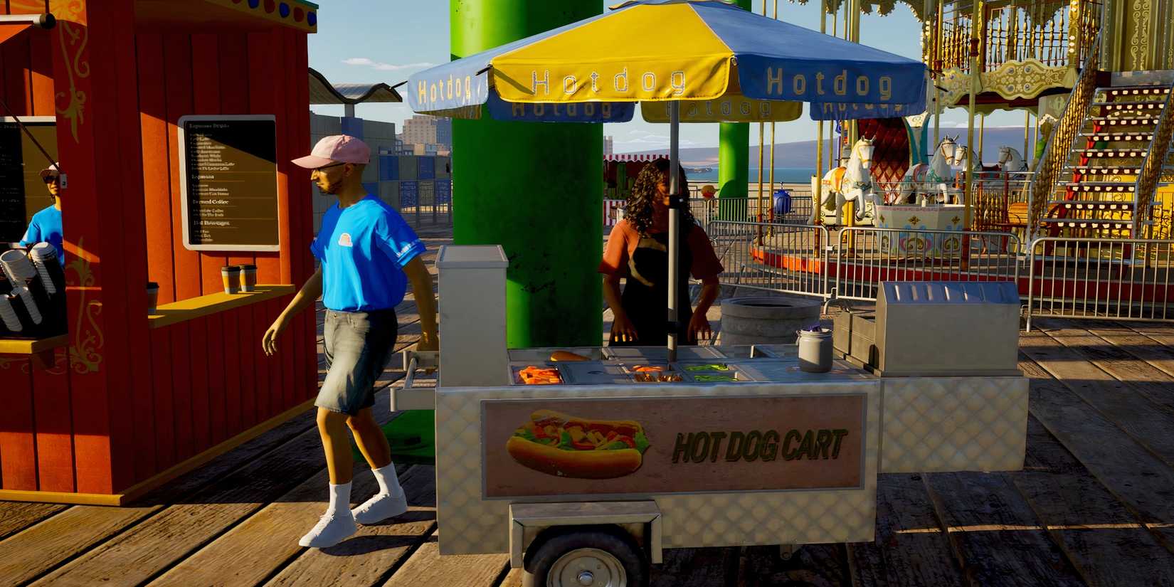 Field Workers in Amusement Park in inZOI