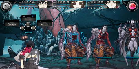 Fighting a battle in Ray Gigant
