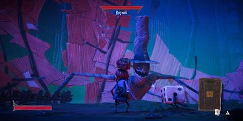 Fighting a boss in Lost In Random