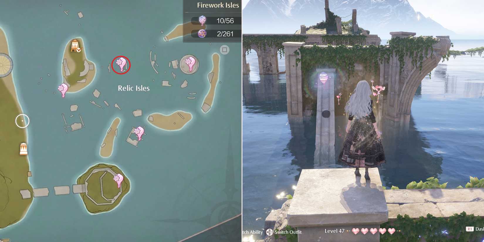 firework isles whim balloon 11 location in infinity nikki