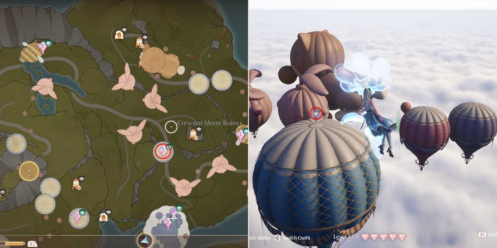 firework isles whim balloon 48 location in infinity nikki