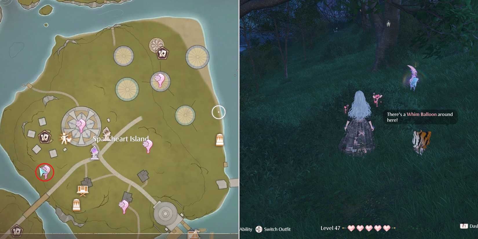 firework isles whim balloon 5 location in infinity nikki