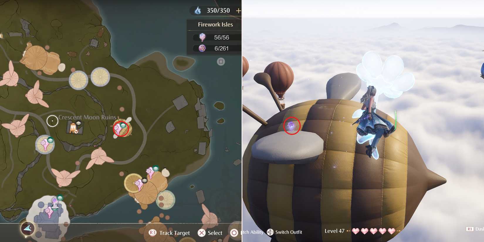 firework isles whim balloon 51 location in infinity nikki