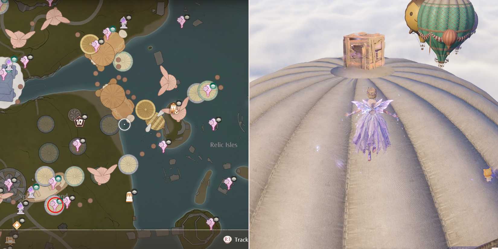 firework isles whim balloon 54 location in infinity nikki