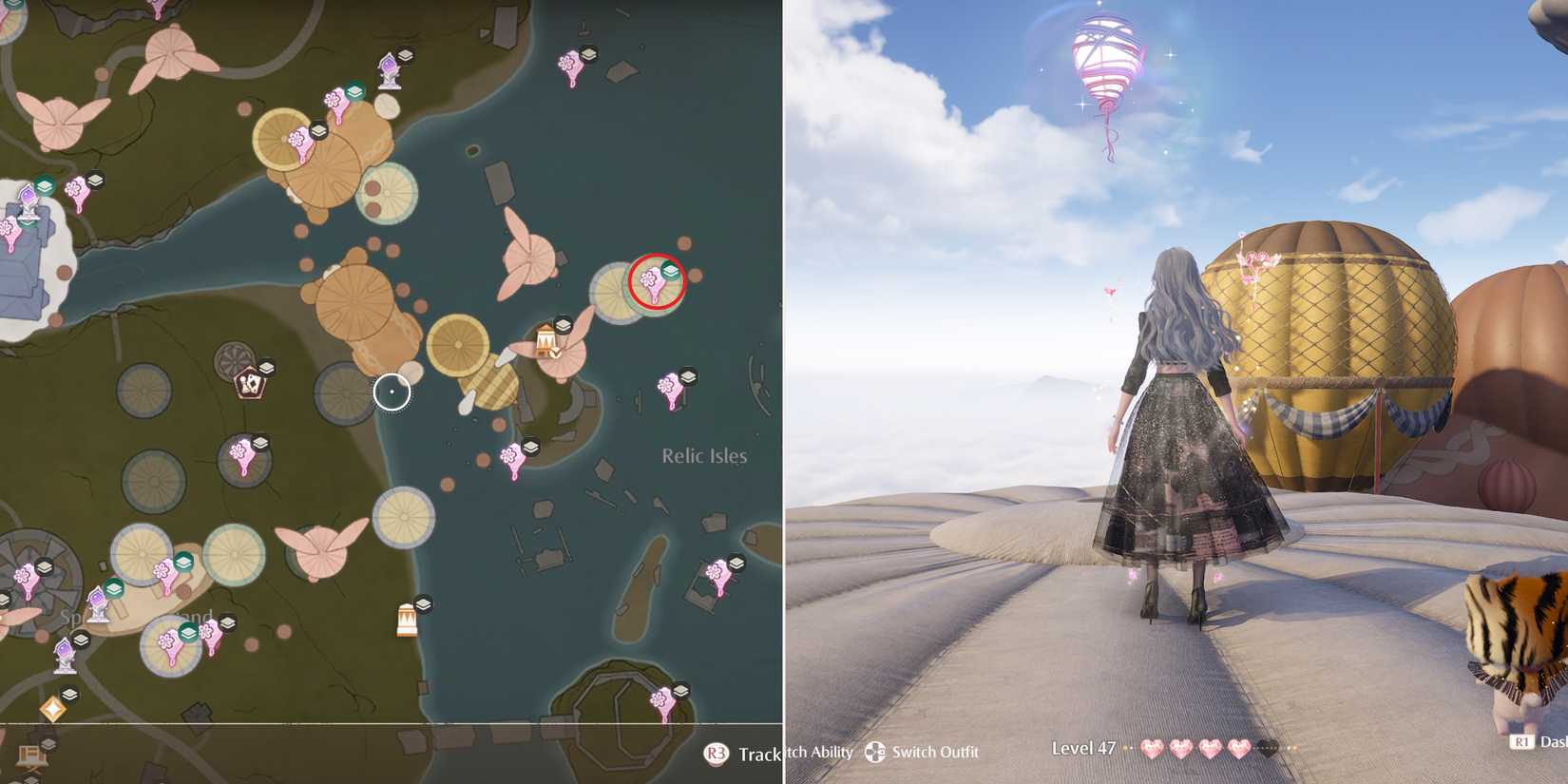 firework isles whim balloon 55 location in infinity nikki
