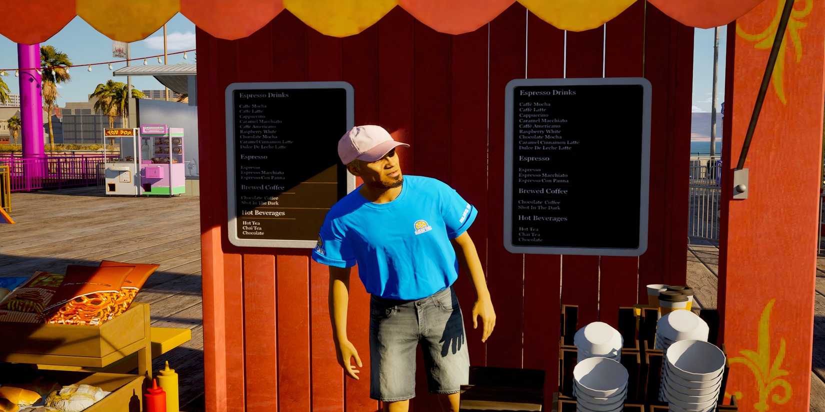 Food Vendor in amusement park in inZOI