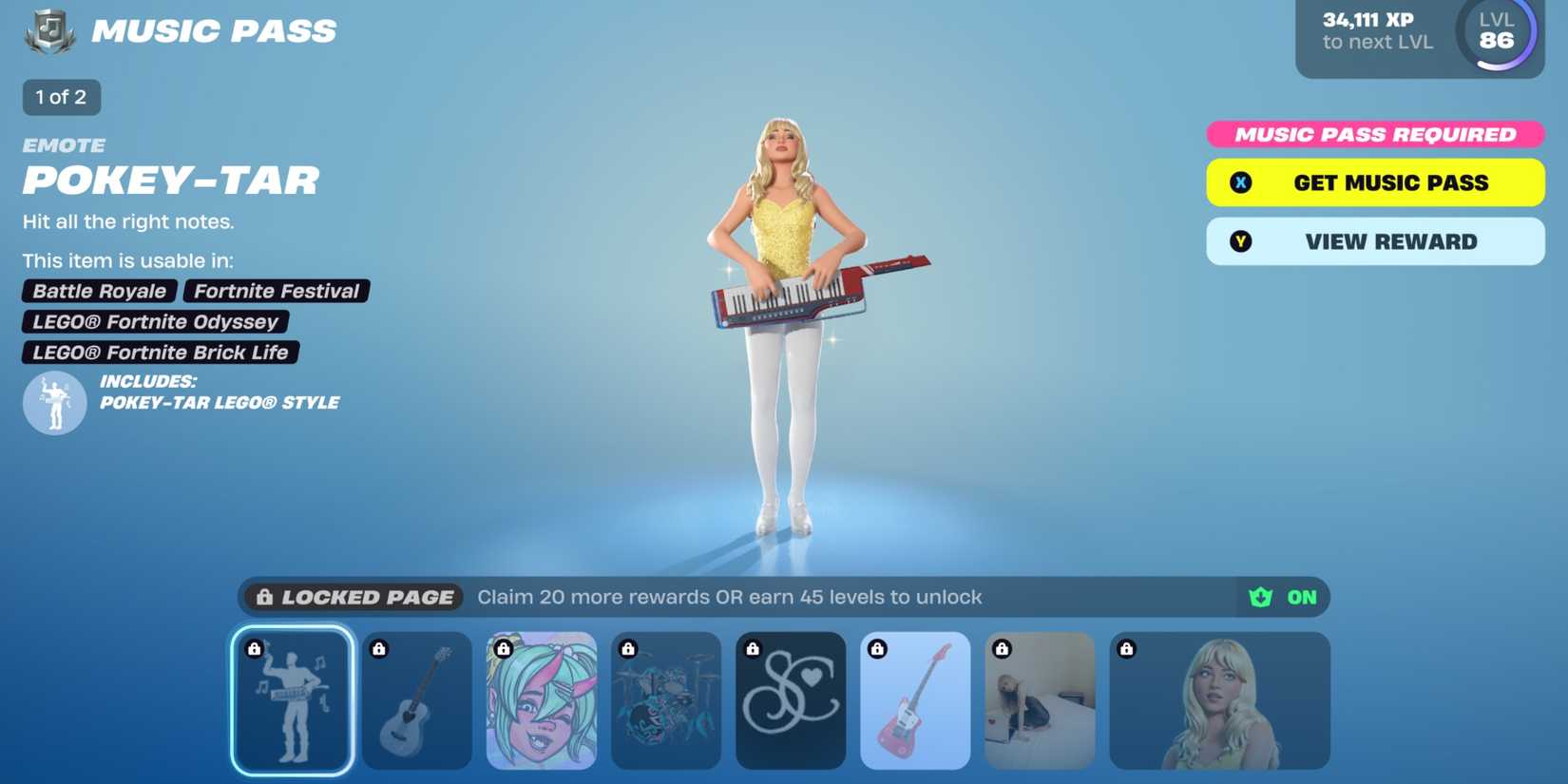 fortnite music pass season 8 page 4