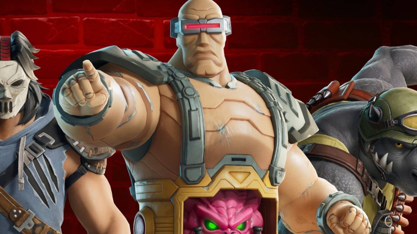 casey jones krang's android and rocksteady in fortnite
