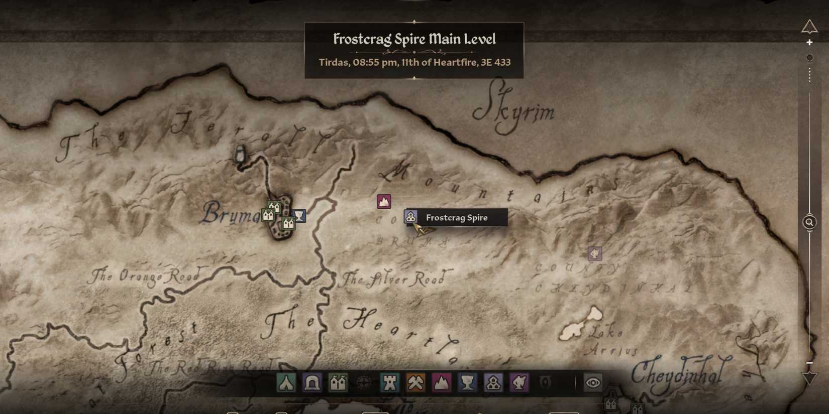 frostcrag spire location in the elder scrolls 4 oblivion remastered