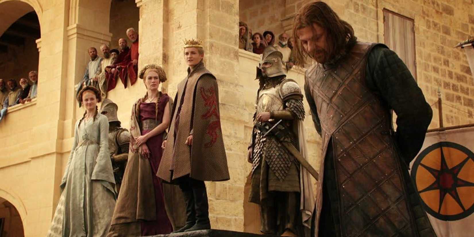 Ned Stark preparing for his execution in Game of Thrones Season 1