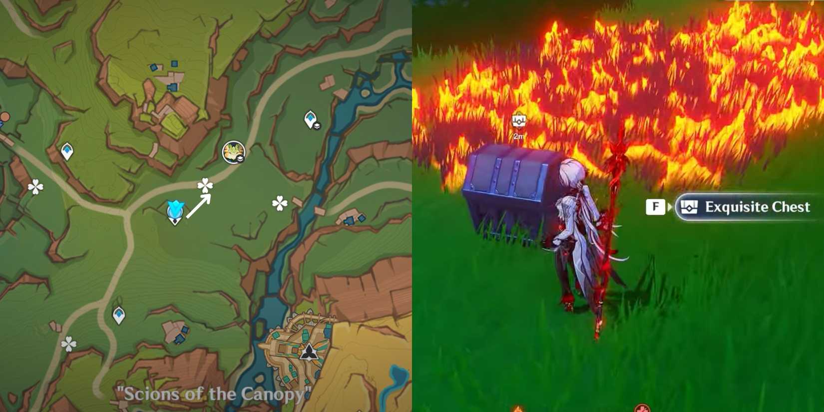 Genshin Impact- Hidden Chest Basin of Unnumbered Flames 3