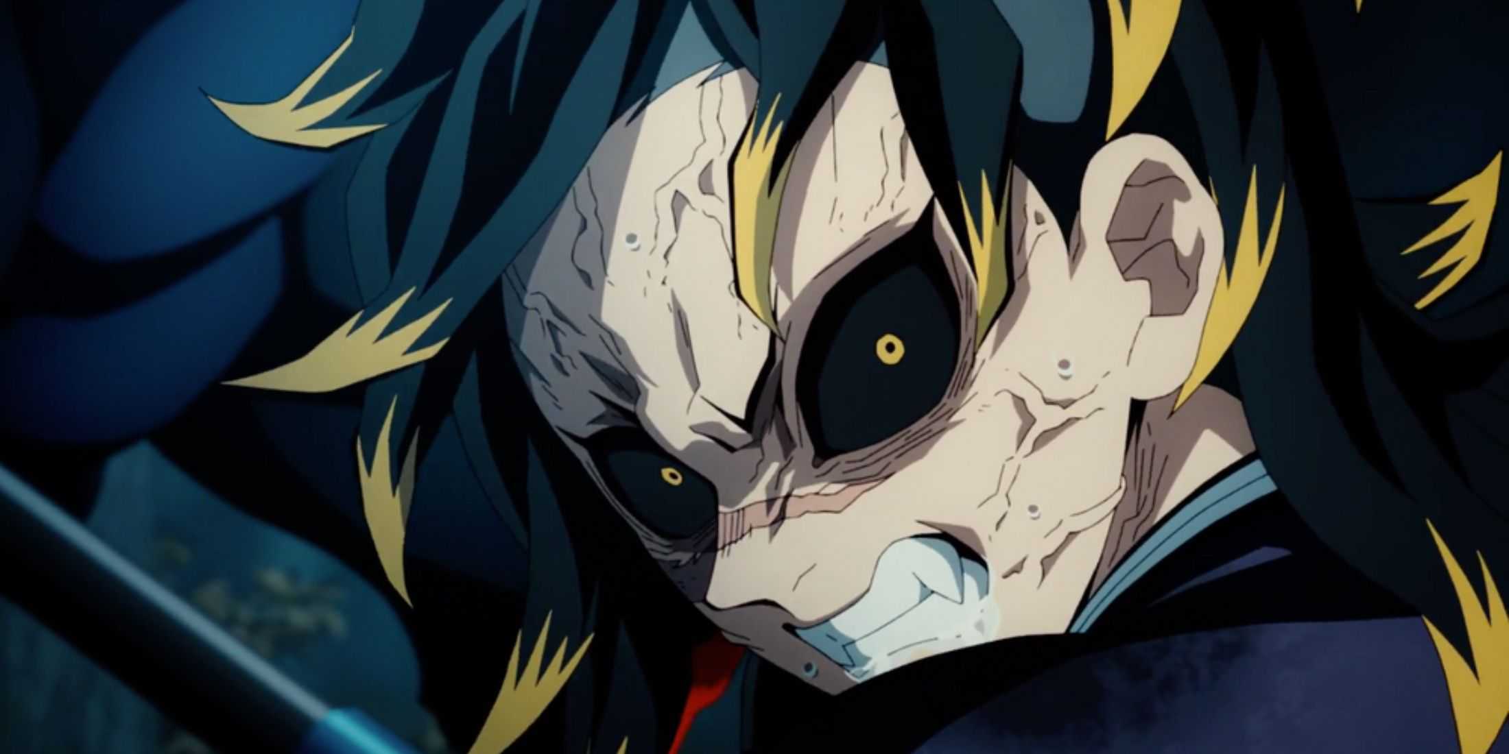 Genya turns into a demon after eating demon flesh - Demon Slayer
