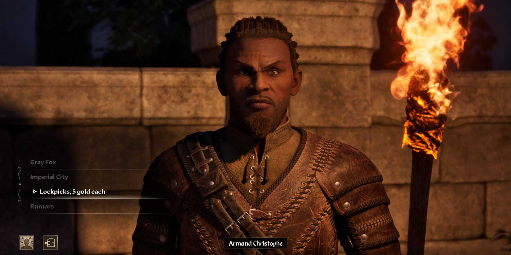 Getting Lockpicks from Armand Christophe Oblivion Remastered