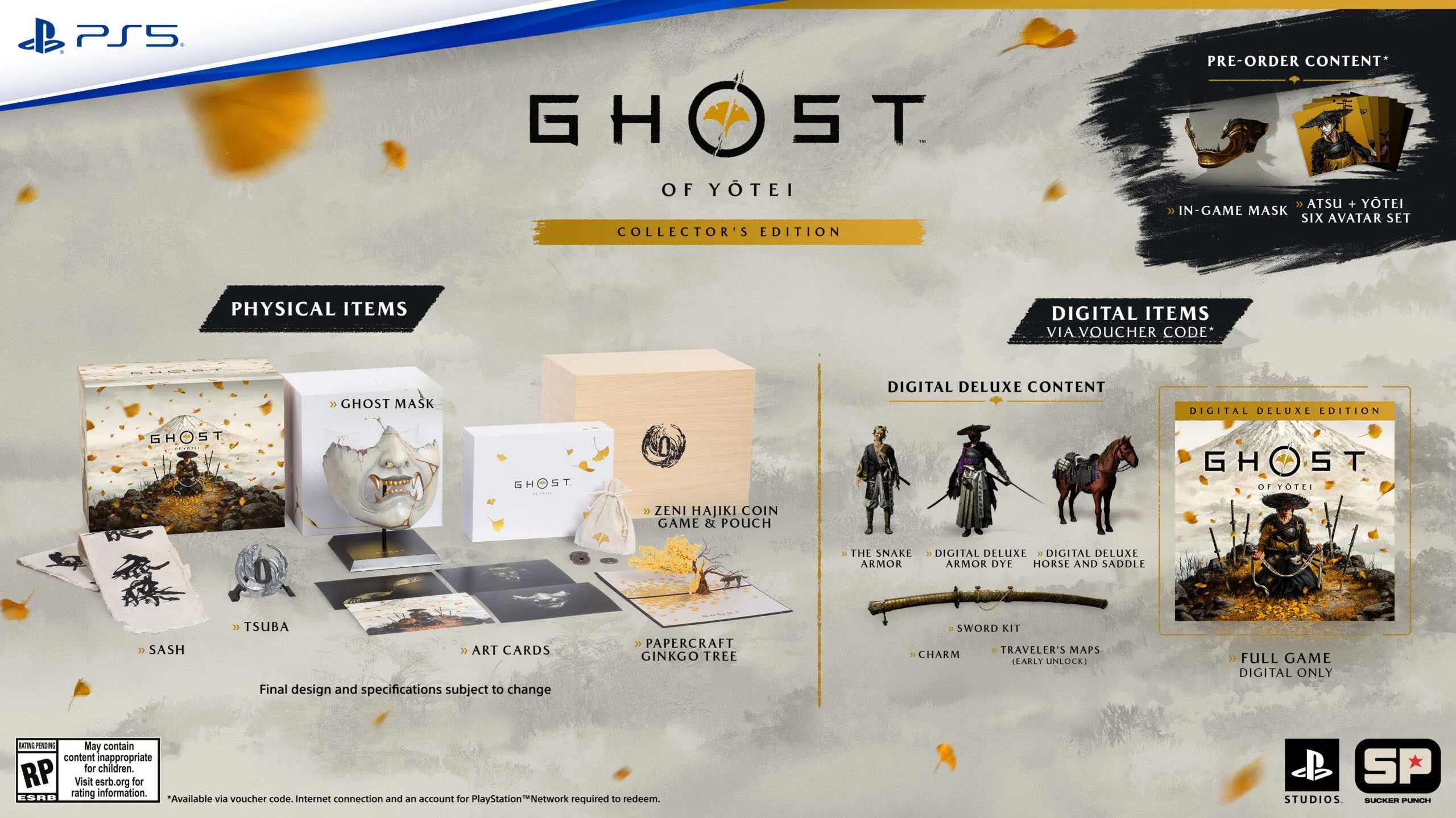Bonus Collections Ghost of Yotei Pre-Order Bonuses Revealed