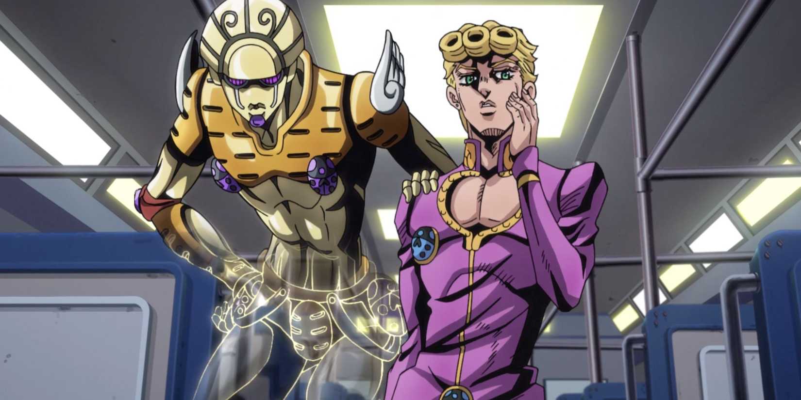 Giorno and his stand, Gold Experience - JoJo's Bizarre Adventure