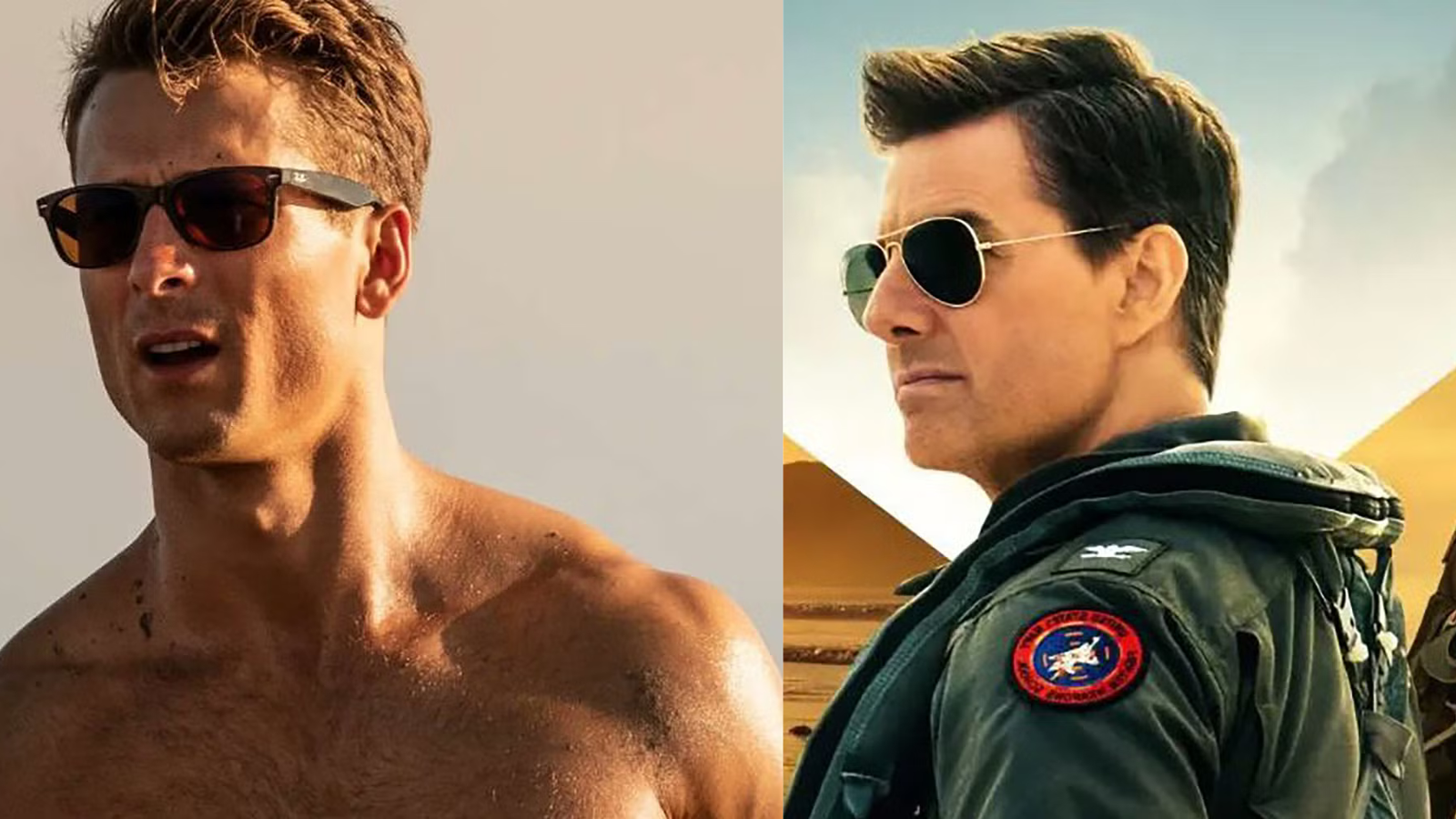 glen powell and tom cruise