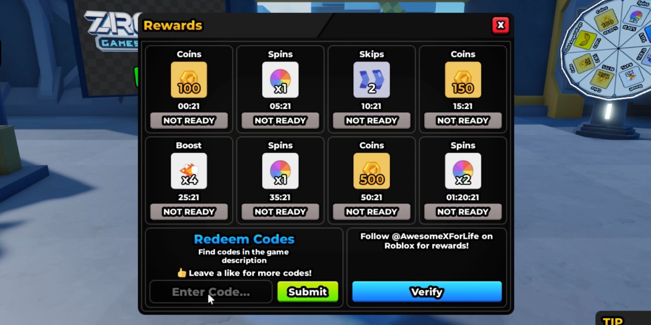 Slide to hell Obby tab Codes