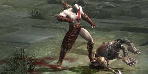Kratos hits a finisher