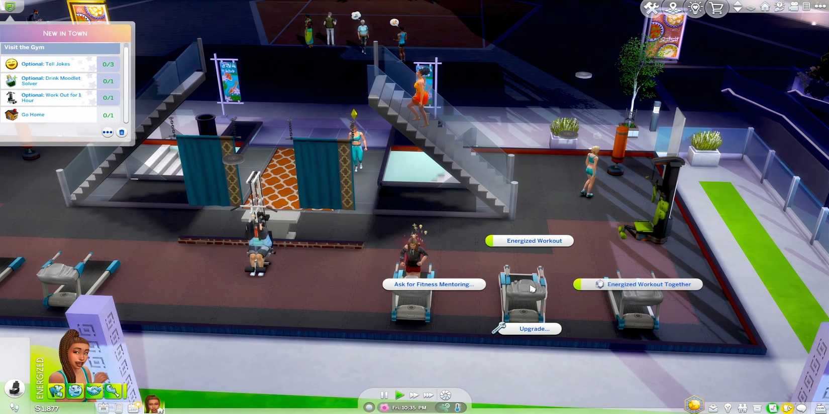 Going to the Gym in Sims 4