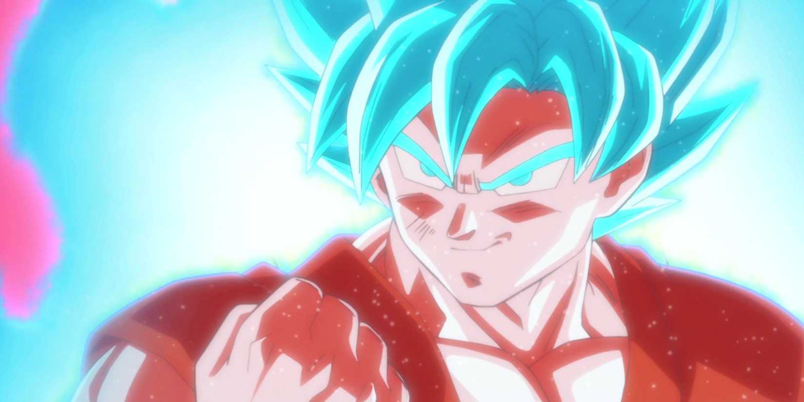 picture: goku super saiyan blue using kaioken.
