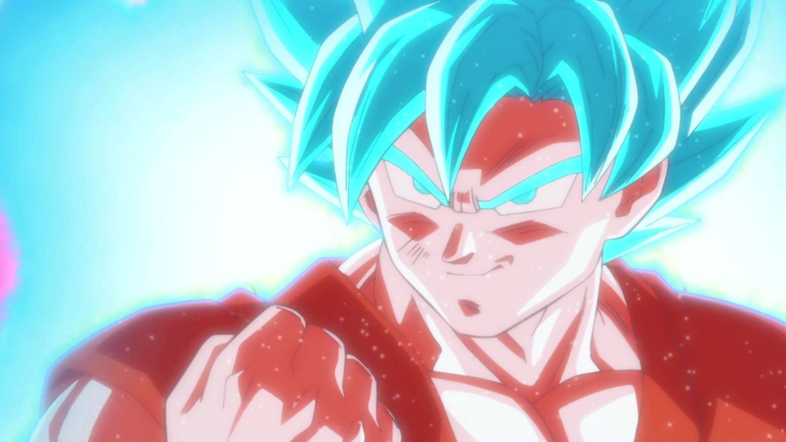 picture: goku super saiyan blue using kaioken.