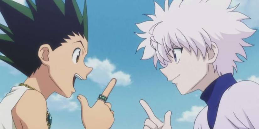 gon killua pointing