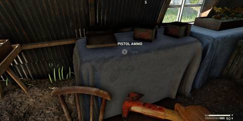 Greenhouse Hut pistol ammo loot in Atomfall