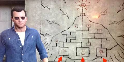 GTA 5 alien scriptures on the wall 