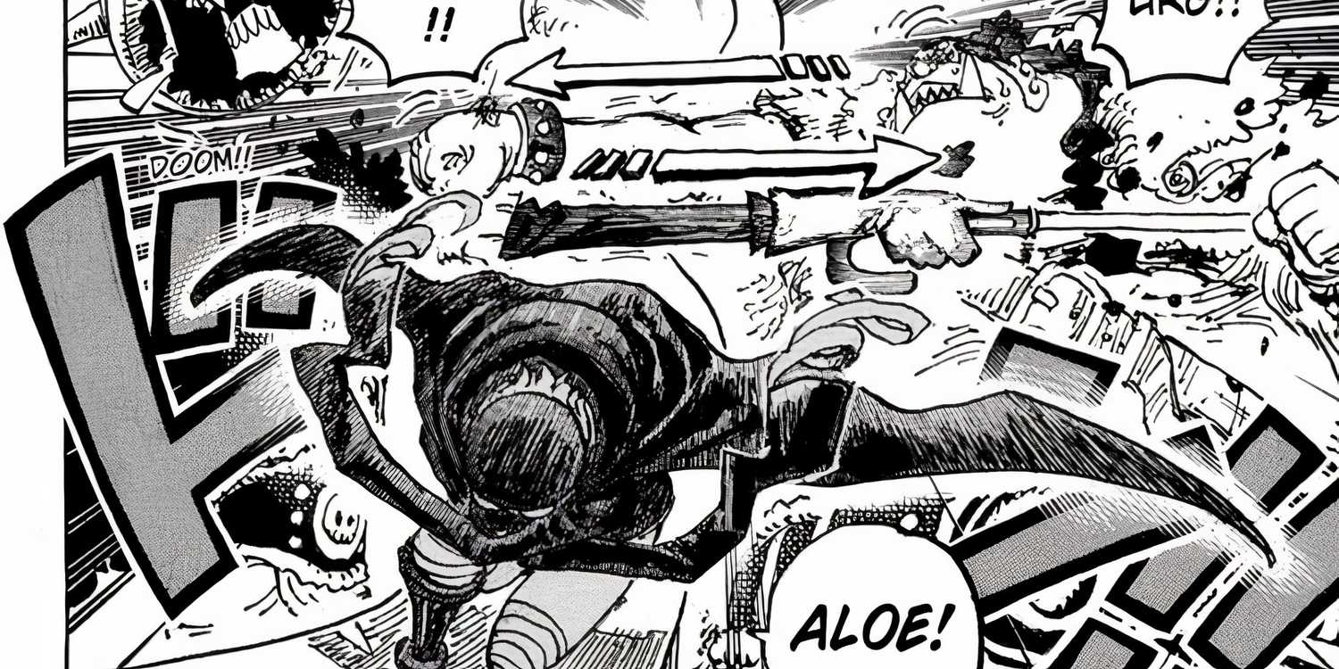 Gunko mengalahkan Jinbe dan Brook One Piece Chapter 1147