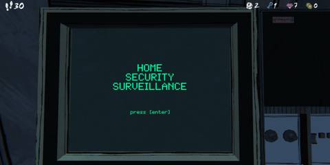 Home Security Surveillance in blue prince