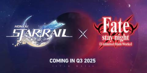 The official reveal visual for Honkai: Star Rail's Fate/Stay Night collaboration