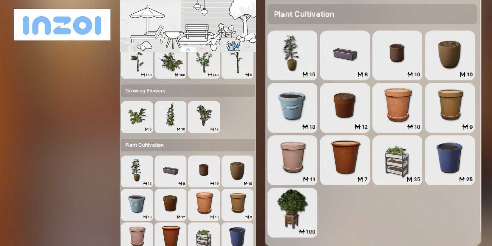 how to buy crops in inzoi