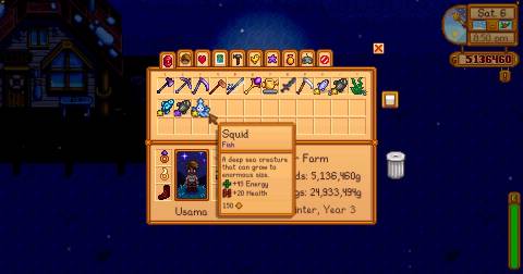 How to Catch a Squid in Stardew Valley