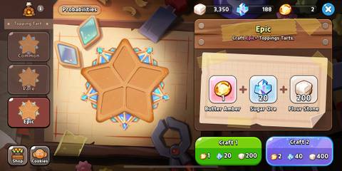 how to craft topping tarts in cookie run kingdom