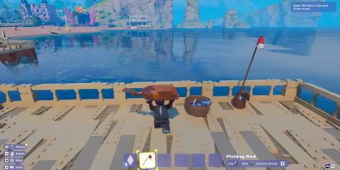 how to fish in LEGO Fortnite Brick Life - 2 