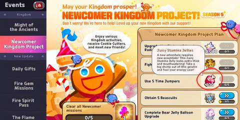 how to get more juicy stamina jellies 