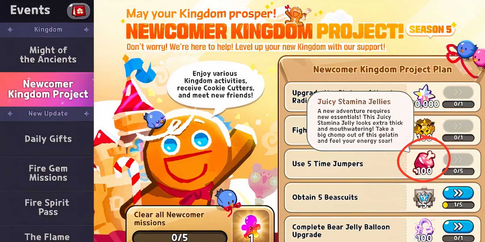 how to get more juicy stamina jellies 