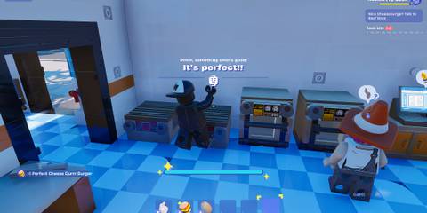 how to get promoted at Durrr Burger in LEGO Fortnite Brick Life - 2 