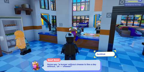 how to get promoted at Durrr Burger in LEGO Fortnite Brick Life