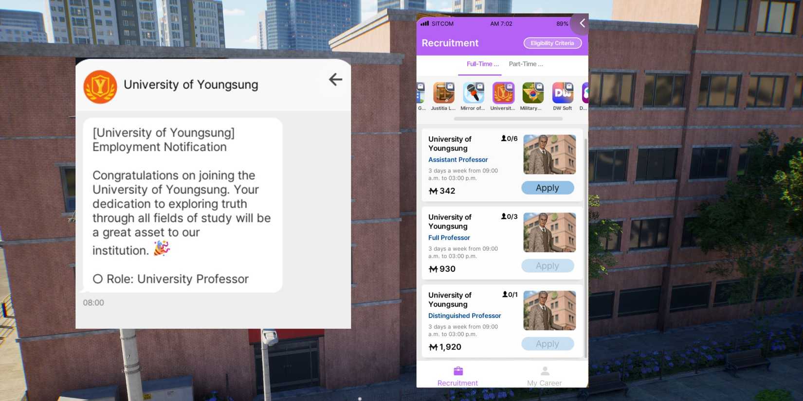 How To Join The University Professor Career In InZOI