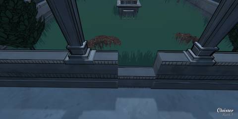 how to open the path to the cloister statue in blue prince 2