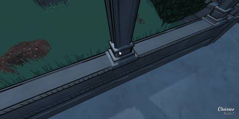 how to open the path to the cloister statue in blue prince